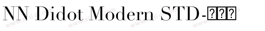 NN Didot Modern STD字体转换 NN Didot Modern STD字体转换